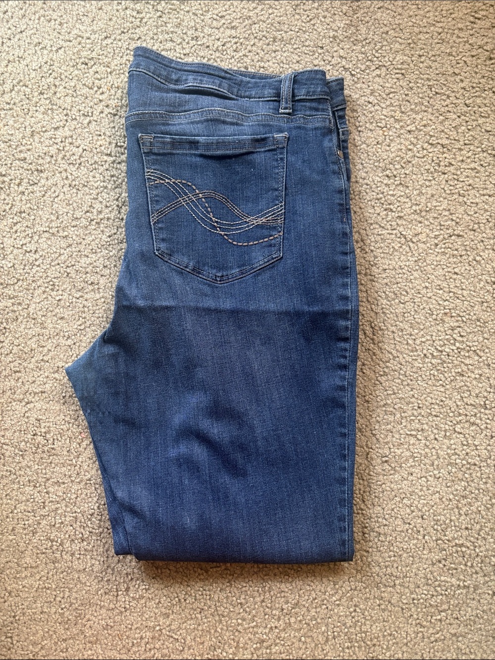 Riders by Lee Women's Straight Leg Jeans - Dark Blue Denim